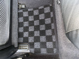 Infiniti G37 08-13 (Coupe/Sedan) Checkered Race Floor Mats - Dark Grey