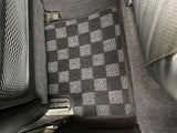 Infiniti G37 08-13 (Coupe/Sedan) Checkered Race Floor Mats - Dark Grey