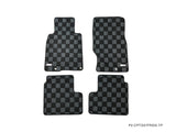 Infiniti G37 08-13 (Coupe/Sedan) Checkered Race Floor Mats - Dark Grey