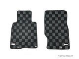 Infiniti G37 08-13 (Coupe/Sedan) Checkered Race Floor Mats - Dark Grey