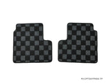 Infiniti G37 08-13 (Coupe/Sedan) Checkered Race Floor Mats - Dark Grey