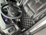 Infiniti G37 08-13 (Coupe/Sedan) Checkered Race Floor Mats - Dark Grey