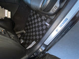 Infiniti G37 08-13 (Coupe/Sedan) Checkered Race Floor Mats - Dark Grey