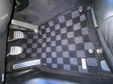 Infiniti G37 08-13 (Coupe/Sedan) Checkered Race Floor Mats - Dark Grey