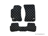 Subaru WRX GC8 92-99 Checkered Race Floor Mats - Dark Grey