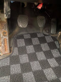 Subaru WRX GC8 92-99 Checkered Race Floor Mats - Dark Grey