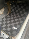 Subaru WRX GC8 92-99 Checkered Race Floor Mats - Dark Grey