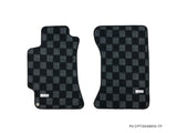 Subaru WRX GDA GDB GG 01-07 Checkered Race Floor Mats - Dark Grey