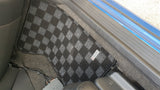 Subaru WRX GDA GDB GG 01-07 Checkered Race Floor Mats - Dark Grey