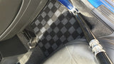 Subaru WRX GDA GDB GG 01-07 Checkered Race Floor Mats - Dark Grey