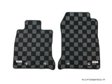 Toyota GR86 / Subaru BRZ 22+ Checkered Race Floor Mats - Dark Grey