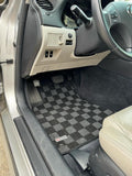 Lexus IS250 06-13 Checkered Race Floor Mats - Dark Grey