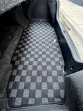 Lexus GS300/400 00-04 Checkered Rear Trunk Mats - Dark Grey