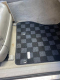 Lexus GS300/400 00-04 Checkered Race Floor Mats - Dark Grey