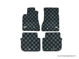 Lexus GS300/400 00-04 Checkered Race Floor Mats - Dark Grey