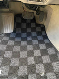 Lexus GS300/400 00-04 Checkered Race Floor Mats - Dark Grey
