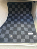 Lexus GS300/400 00-04 Checkered Race Floor Mats - Dark Grey