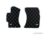 Subaru WRX (GVF) / STI (GVB) 08-14 Checkered Race Floor Mats - Dark Grey