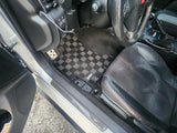 Subaru WRX (GVF) / STI (GVB) 08-14 Checkered Race Floor Mats - Dark Grey