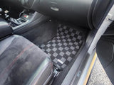 Subaru WRX (GVF) / STI (GVB) 08-14 Checkered Race Floor Mats - Dark Grey
