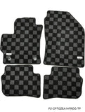 Toyota GR Corolla 23+ / Corolla Hatchback 19+ Checkered Race Floor Mats - Dark Grey