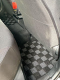 Toyota GR Corolla 23+ / Corolla Hatchback 19+ Checkered Race Floor Mats - Dark Grey