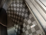 Honda Accord Coupe 08-12 Checkered Race Floor Mats - Dark Grey