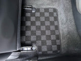 Honda Accord Coupe 08-12 Checkered Race Floor Mats - Dark Grey