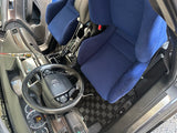 Honda Accord Sedan 13-17 (9th Gen) Checkered Race Floor Mats - Dark Grey