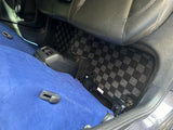 Honda Accord Sedan 13-17 (9th Gen) Checkered Race Floor Mats - Dark Grey