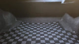 Infiniti G35 03-06 Sedan Checkered Rear Trunk Mats - Dark Grey