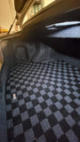 Infiniti G35 03-06 Sedan Checkered Rear Trunk Mats - Dark Grey