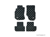 Infiniti G35 03-07 (Coupe/Sedan)  Checkered Race Floor Mats - Dark Grey