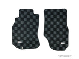 Infiniti G35 03-07 (Coupe/Sedan)  Checkered Race Floor Mats - Dark Grey