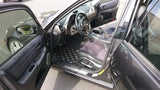 Lexus IS300 98-04 Checkered Race Floor Mats - Dark Grey