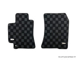 Lexus IS300 98-04 Checkered Race Floor Mats - Dark Grey