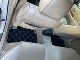 Lexus IS300 98-04 Checkered Race Floor Mats - Dark Grey