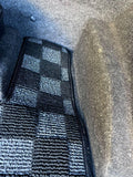 Lexus IS300 98-04 Checkered Rear Trunk Mats - Dark Grey (Not For Sport-Cross Wagon)