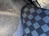 Lexus IS300 98-04 Checkered Rear Trunk Mats - Dark Grey (Not For Sport-Cross Wagon)