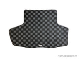 Lexus IS300 98-04 Checkered Rear Trunk Mats - Dark Grey (For Sport Cross Wagon)