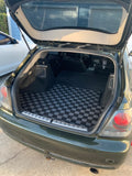 Lexus IS300 98-04 Checkered Rear Trunk Mats - Dark Grey (For Sport Cross Wagon)