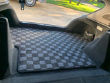 Lexus IS300 98-04 Checkered Rear Trunk Mats - Dark Grey (For Sport Cross Wagon)