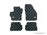 Mazda 3 / Mazdaspeed 3 07-09 (BK) Checkered Race Floor Mats - Dark Grey