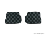 Mazda 3 / Mazdaspeed 3 07-09 (BK) Checkered Race Floor Mats - Dark Grey