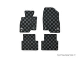 Mazda 3 14-18 (BM/BN) Checkered Race Floor Mats - Dark Grey