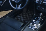 Mazda 3 14-18 (BM/BN) Checkered Race Floor Mats - Dark Grey