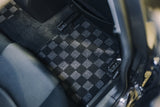 Mazda 3 14-18 (BM/BN) Checkered Race Floor Mats - Dark Grey