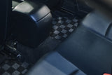 Mazda 3 14-18 (BM/BN) Checkered Race Floor Mats - Dark Grey