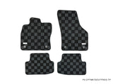 Volkswagen MK7/MK8 Golf GTI Hatch (4/5 Door) 15-21 Checkered Race Floor Mats - Dark Grey