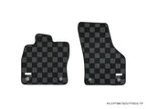 Volkswagen MK7/MK8 Golf GTI Hatch (4/5 Door) 15-21 Checkered Race Floor Mats - Dark Grey